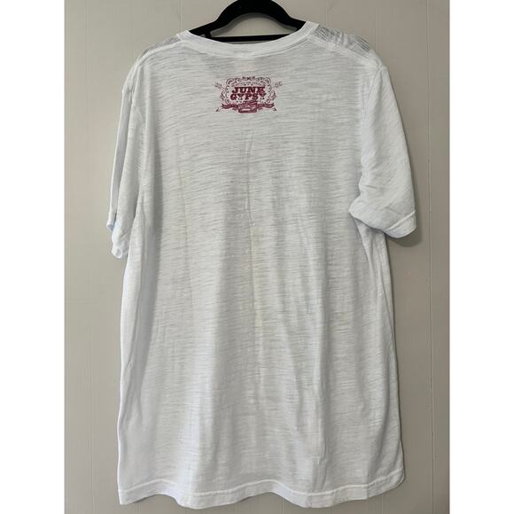 Junk Gypsy Hot Head Embroidery Screenprint V Neck Shirt Size XX-Large - Picture 4 of 4